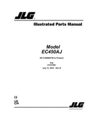 JLG EC450AJ Boom Lift Parts Catalog Hard Copy Manual