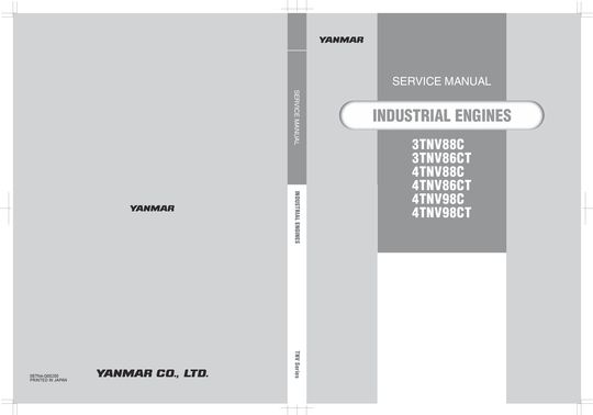 HITACHI 3TNV 4TNV ENGINE SERVICE MANUAL 0BTN4G00200