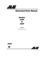 JLG 12SP 15SP Vertical Mast Parts Catalog Manual