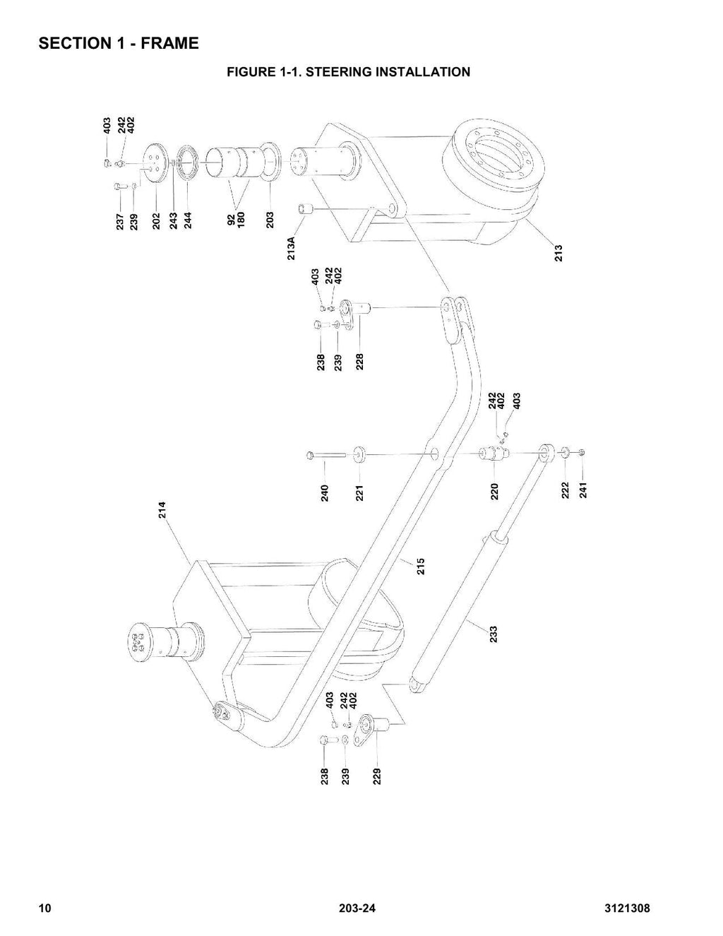LIFTLUX 203-24 Scissor Lift Parts Catalog Hard Copy Manual
