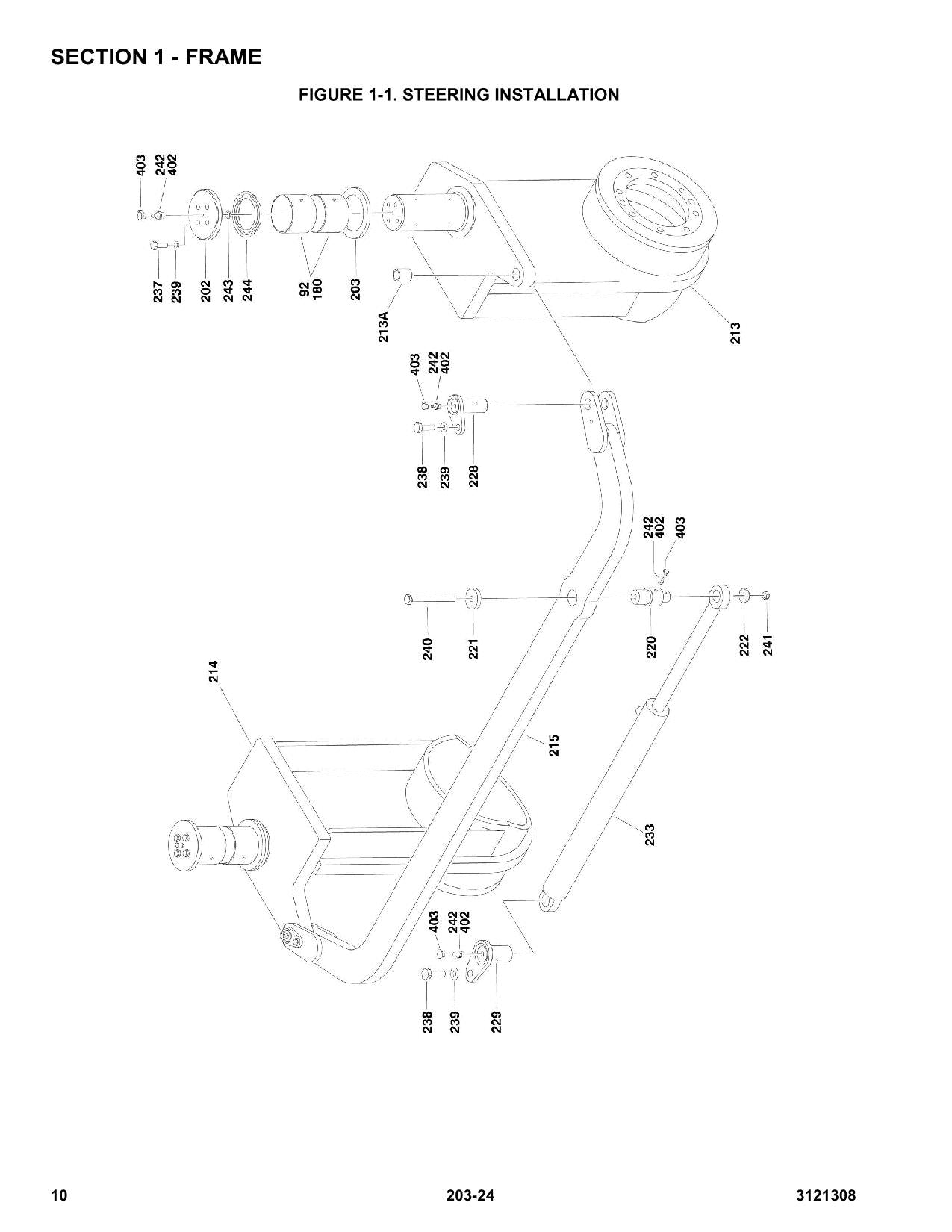 LIFTLUX 203-24 Scissor Lift Parts Catalog Hard Copy Manual