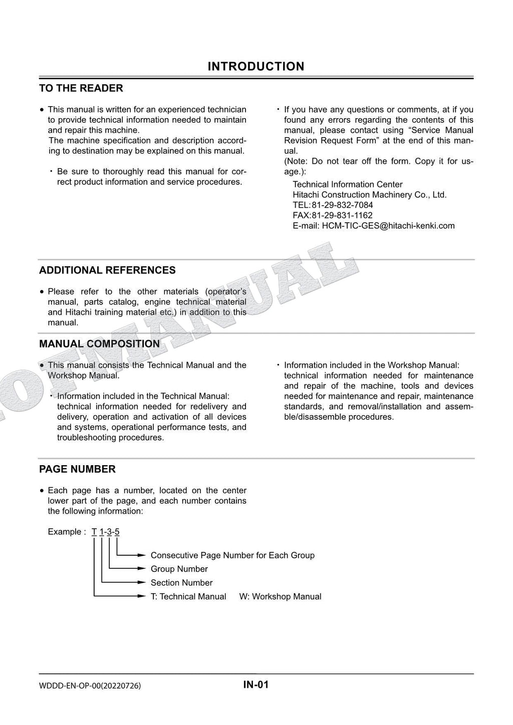 HITACHI ZX210LC-5B ZX330-5 Telescopic Arm Rope Service Repair Workshop Manual
