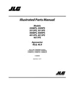 JLG 3508PS 3509PS 3512PS 3513PS 40.8 40.9 Manual del catálogo de piezas del manipulador telescópico
