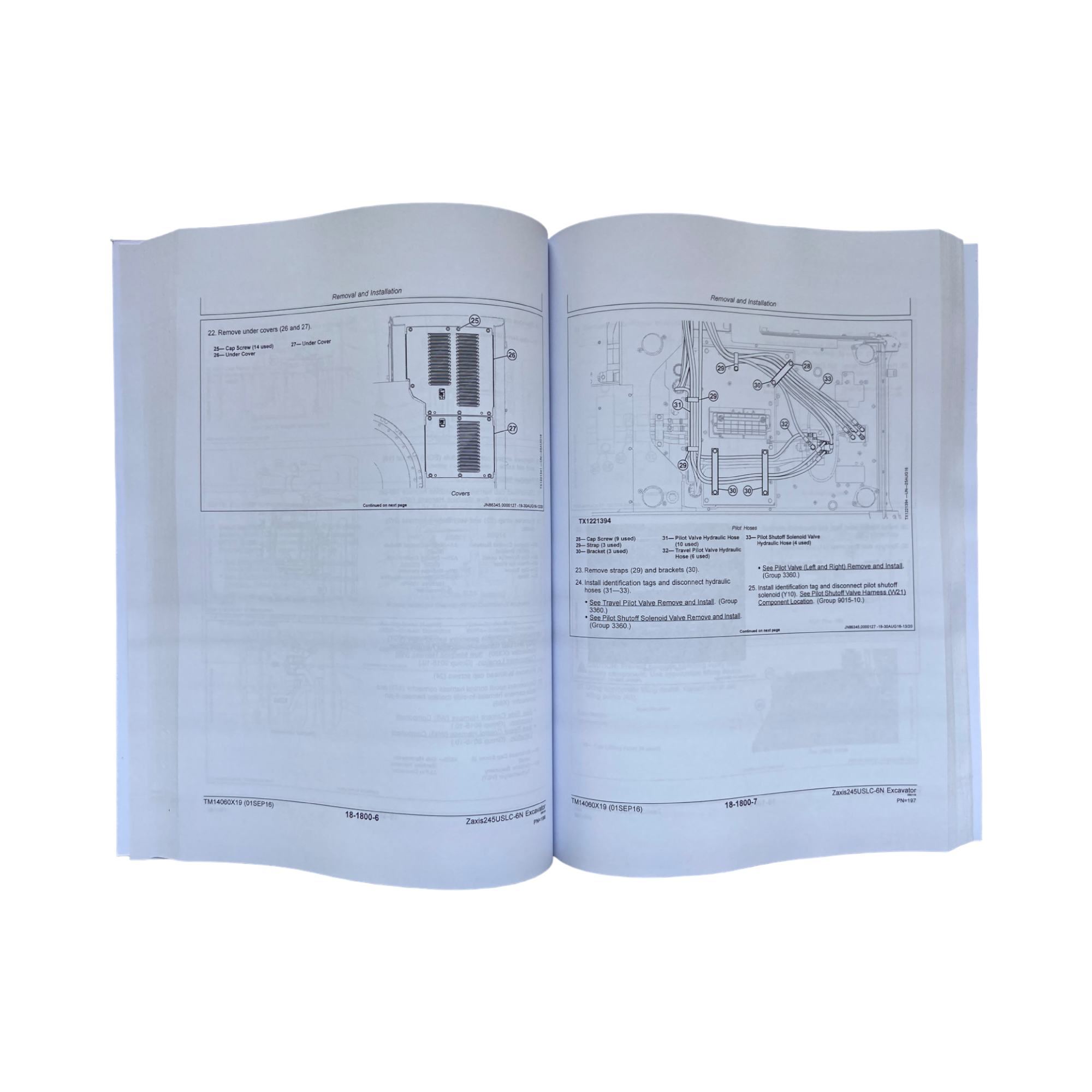 HITACHI ZAXIS 245USLC-6N EXCAVATOR REPAIR SERVICE MANUAL