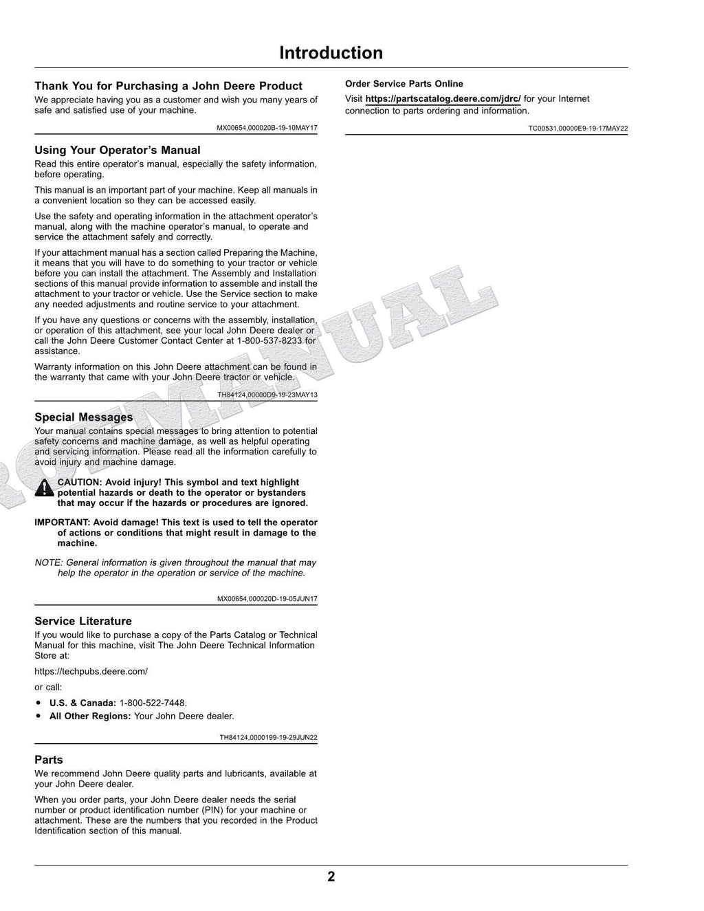 John Deere X330 X584 X390 X380 X370 Tractor Manual del Operador Español