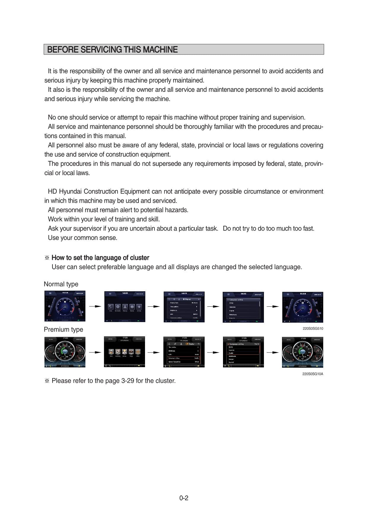 Hyundai HX300S L CRAWLER EXCAVATOR Operators Maintenance Manual