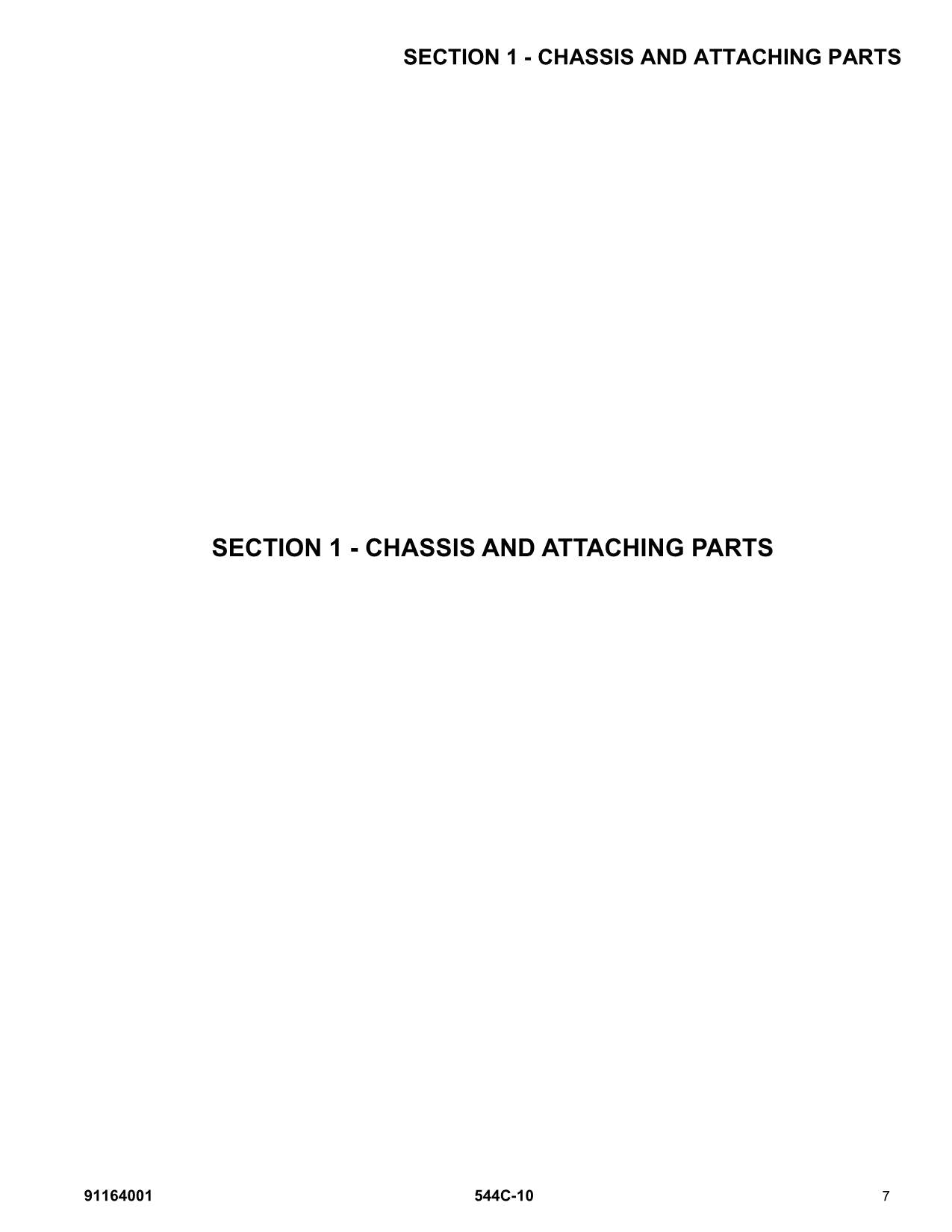 GRADALL JLG 544C-10 Telehandler Parts Catalog Manual