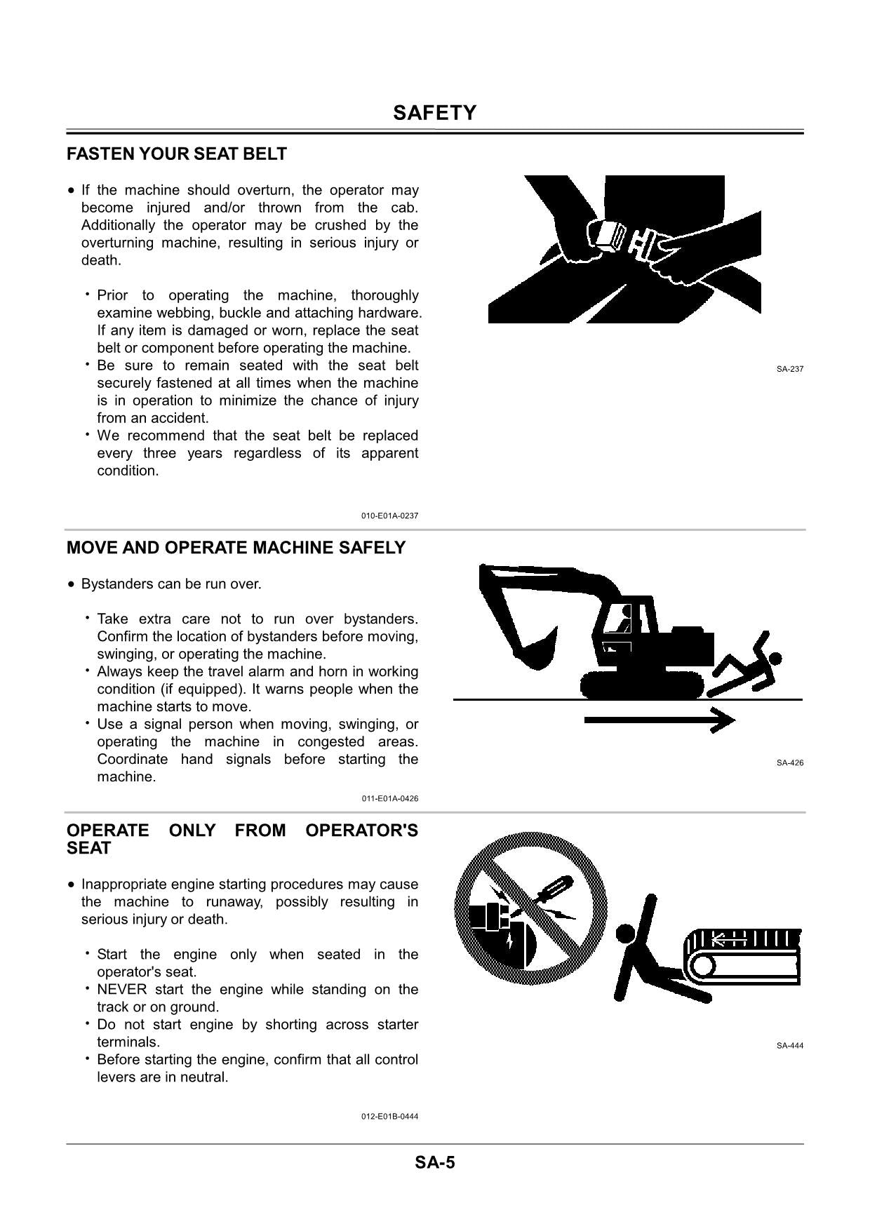 HITACHI EX60-5-EX3600-5 ZAXIS60-ZAXIS800 Excavator Undercarr Maintenance Manual