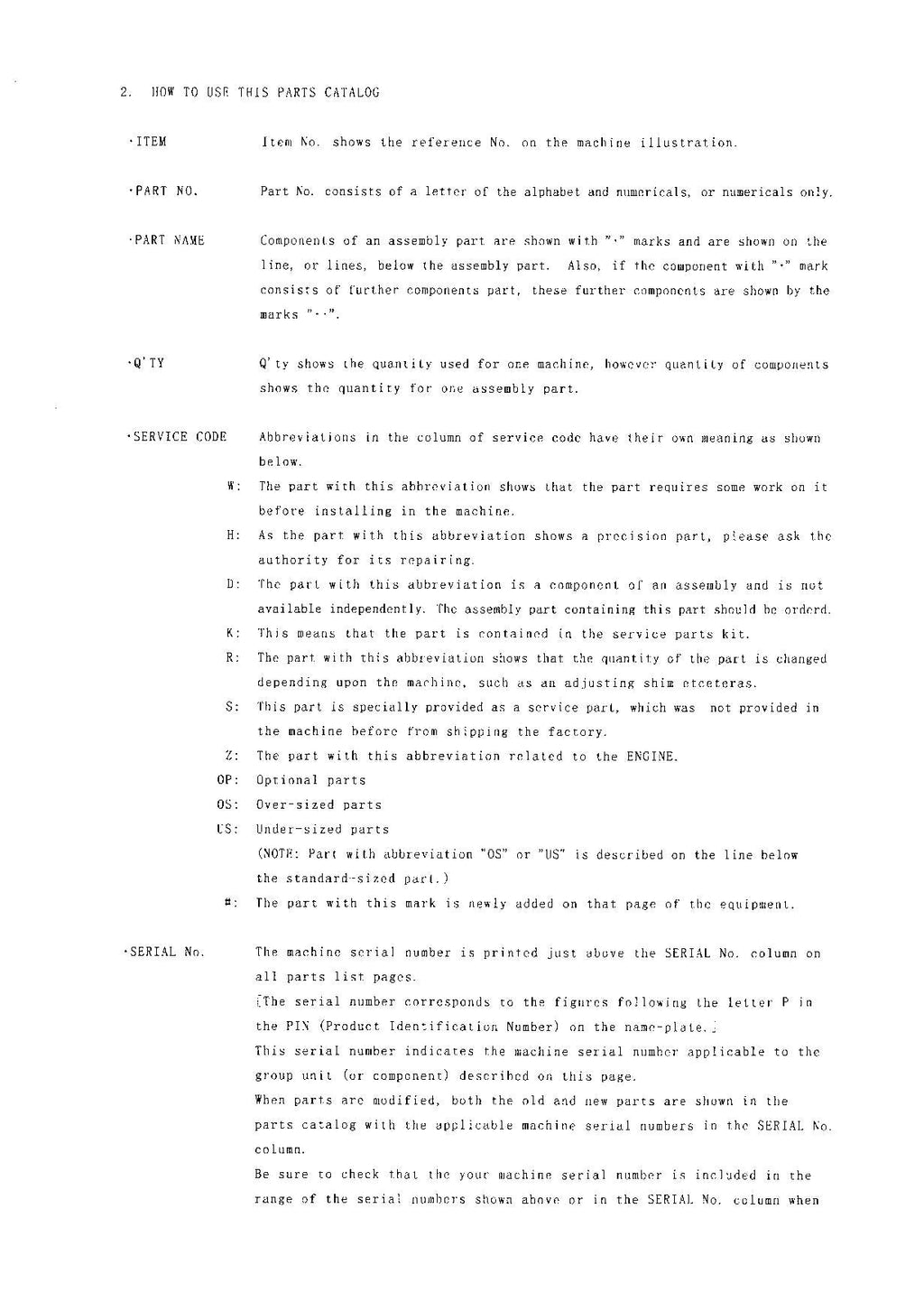 Hitachi LX70-5 Wheel Loader Parts Catalog Manual SN 005101-up