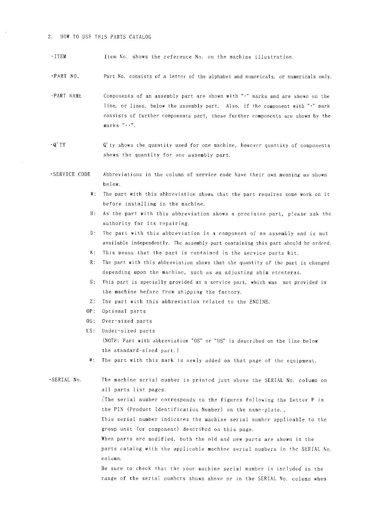 Hitachi LX70-5 Wheel Loader Parts Catalog Manual SN 005101-up