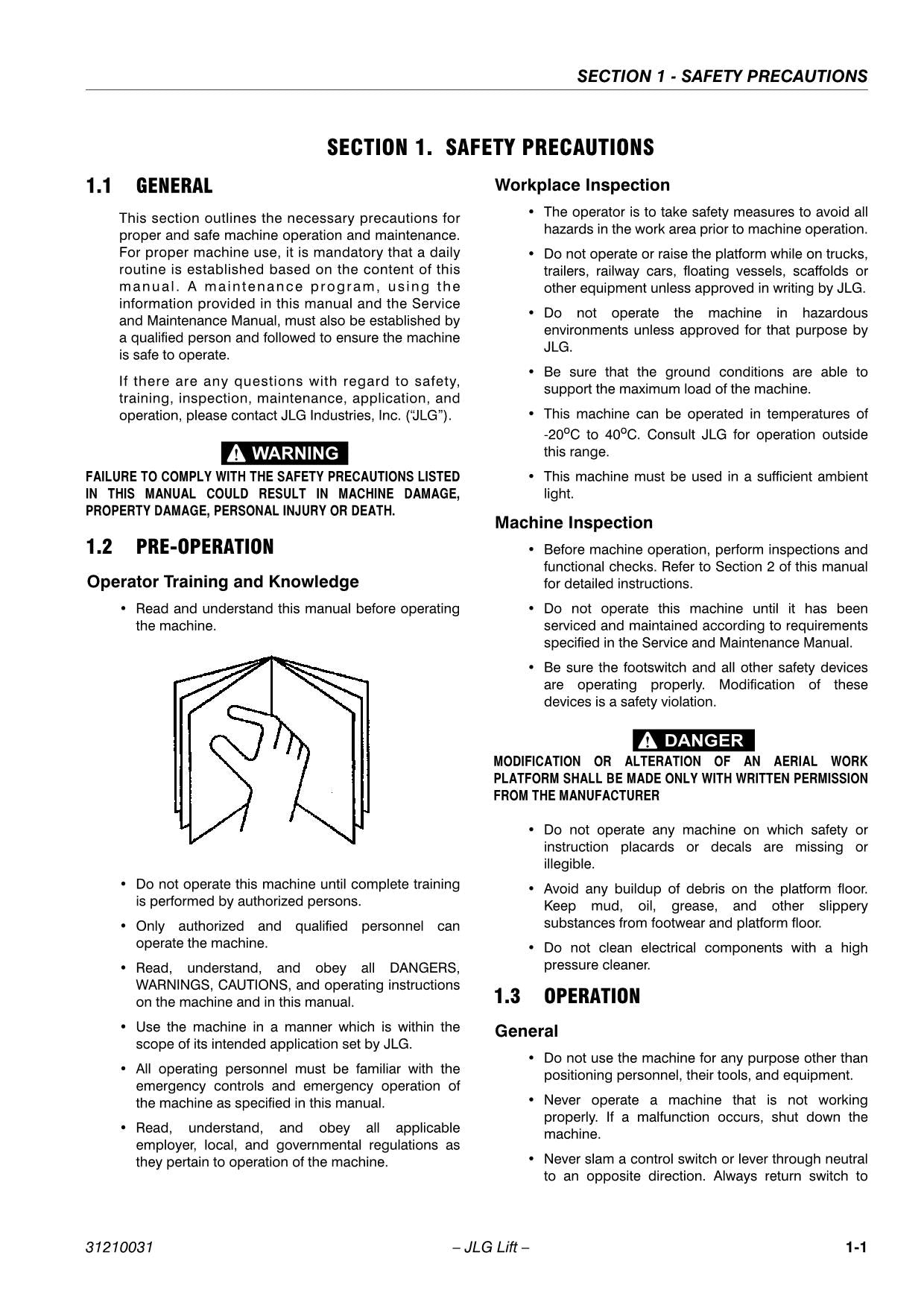 TOUCAN 800 870 Vertical Lift Maintenance Operation Operators Manual