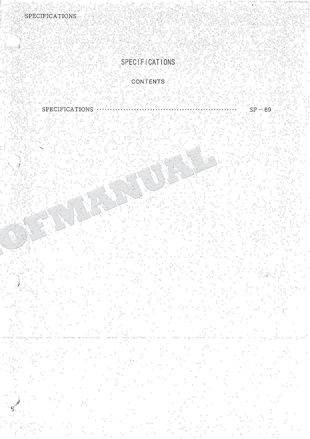 HITACHI WH073D Excavator Repair Service manual