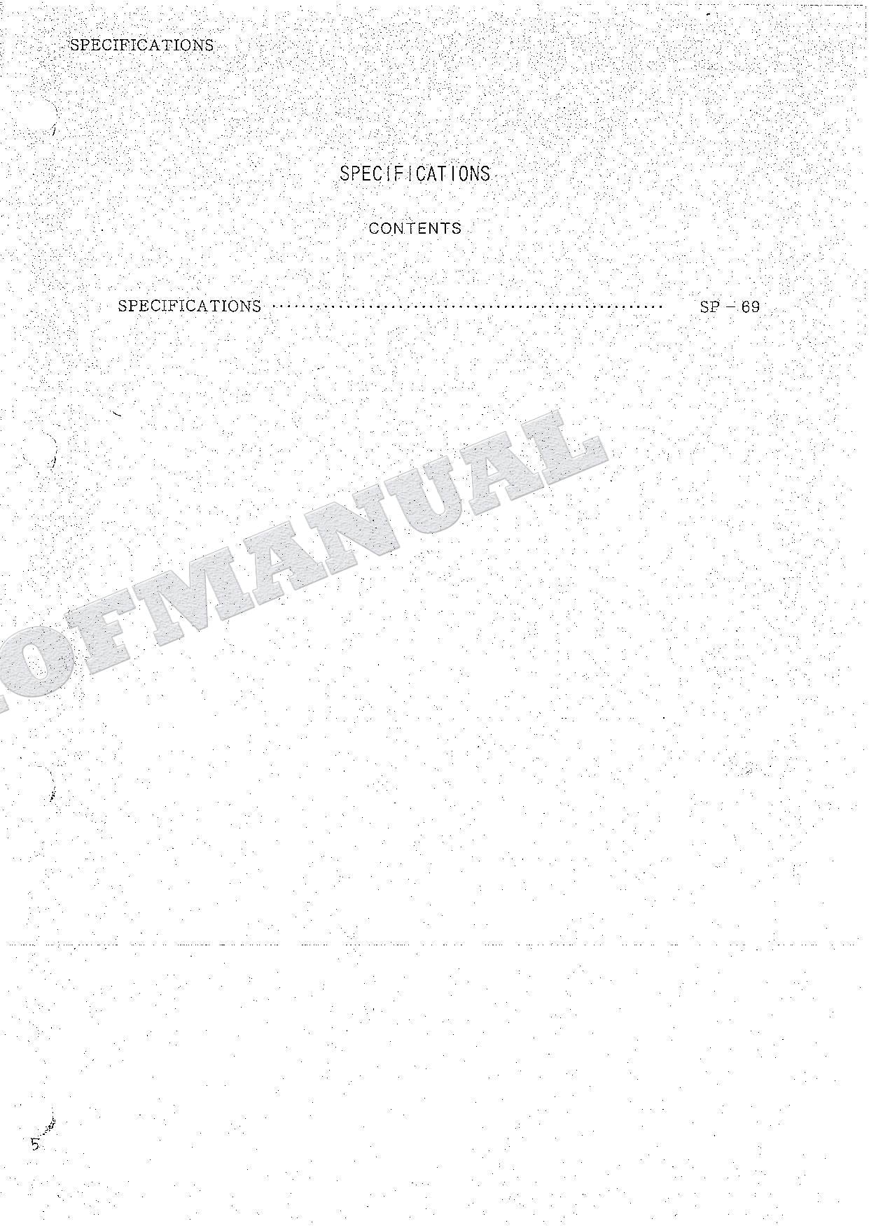 HITACHI WH073D Excavator Repair Service manual