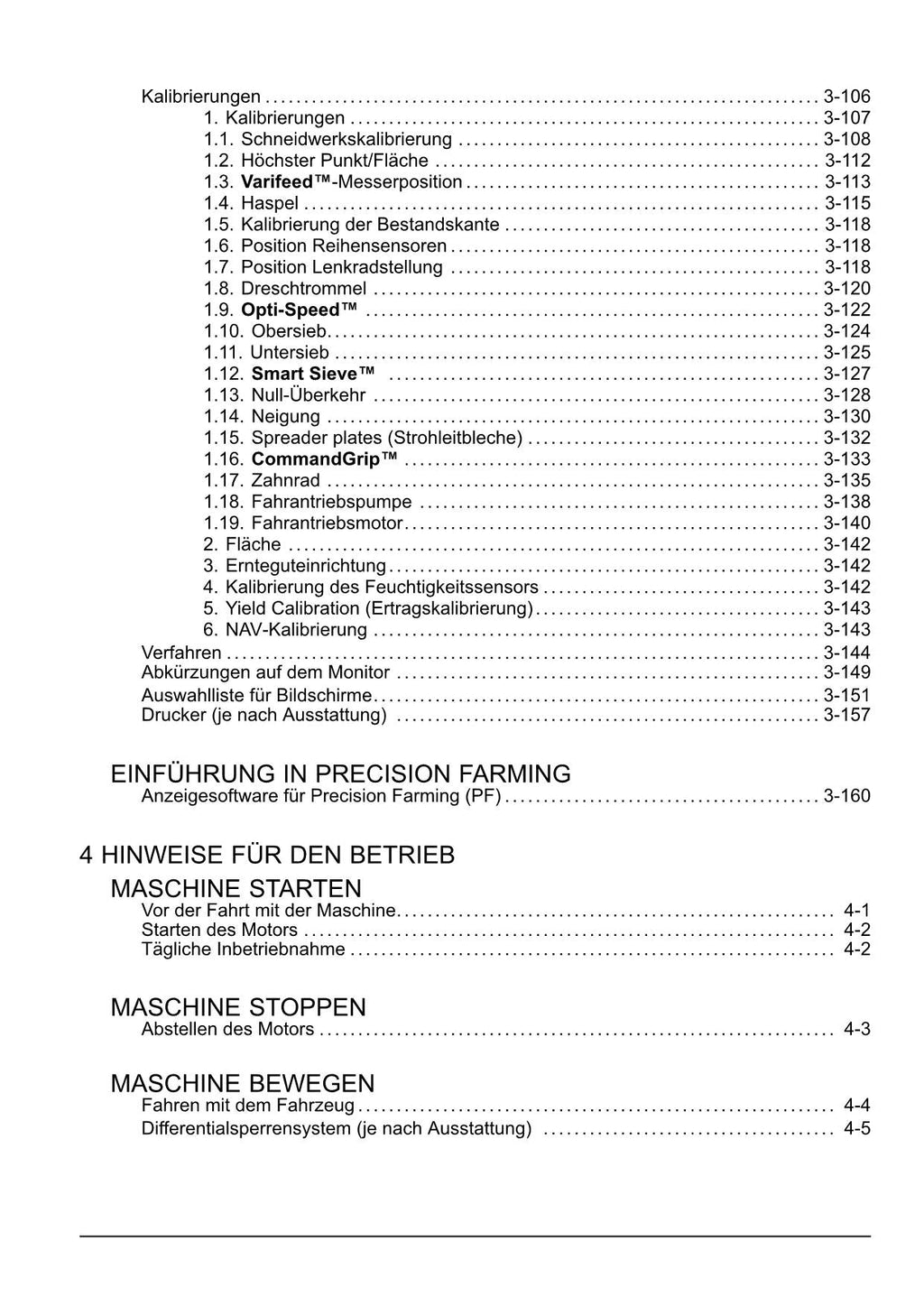 New Holland CX6 80 CX6 90 CX6 90 Laterale Mähdrescher Betriebsanleitung PIN 9864