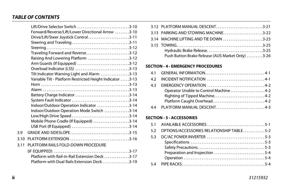 JLG R2632 R3246 Scissor Lift Maintenance Operation Operators Manual 31215932