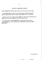 Hitachi S16R-Y1TAA1 Diesel engine parts catalog manual