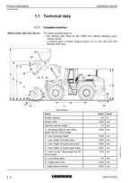 Liebherr L580 Wheel Loader Operators manual serial 0522