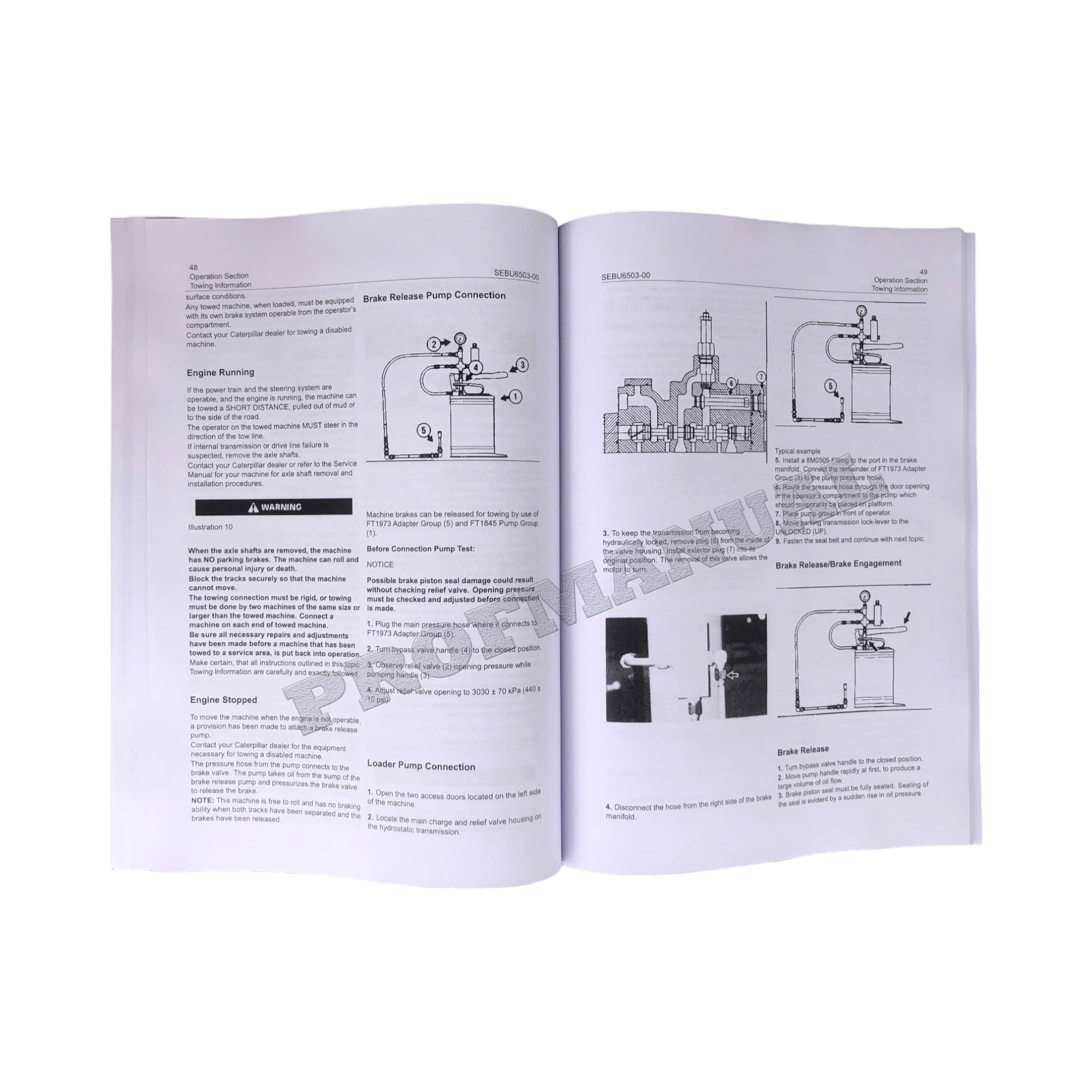 Manual de mantenimiento del operador del cargador de cadenas Caterpillar 953B