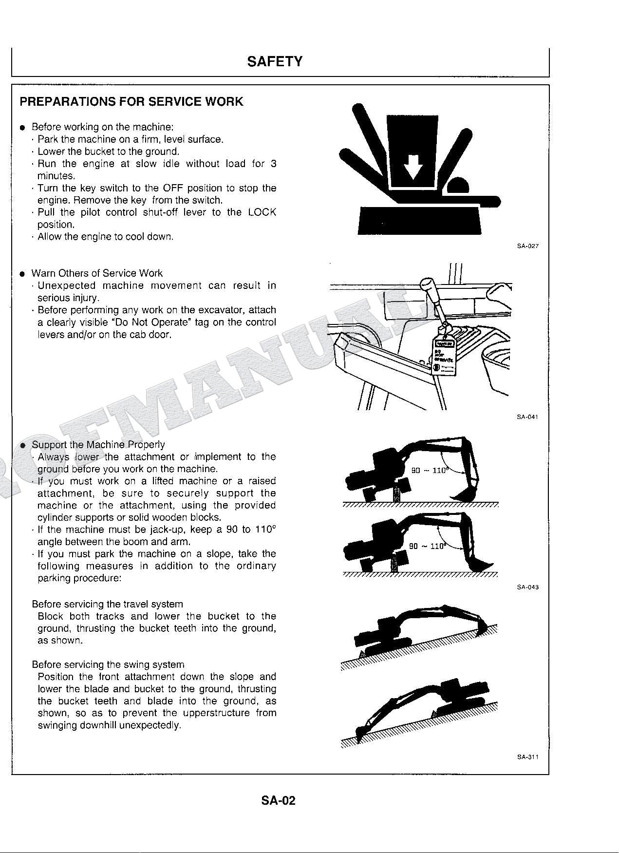 HITACHI EX300-3 Excavator Workshop manual  With information on Engine Repair