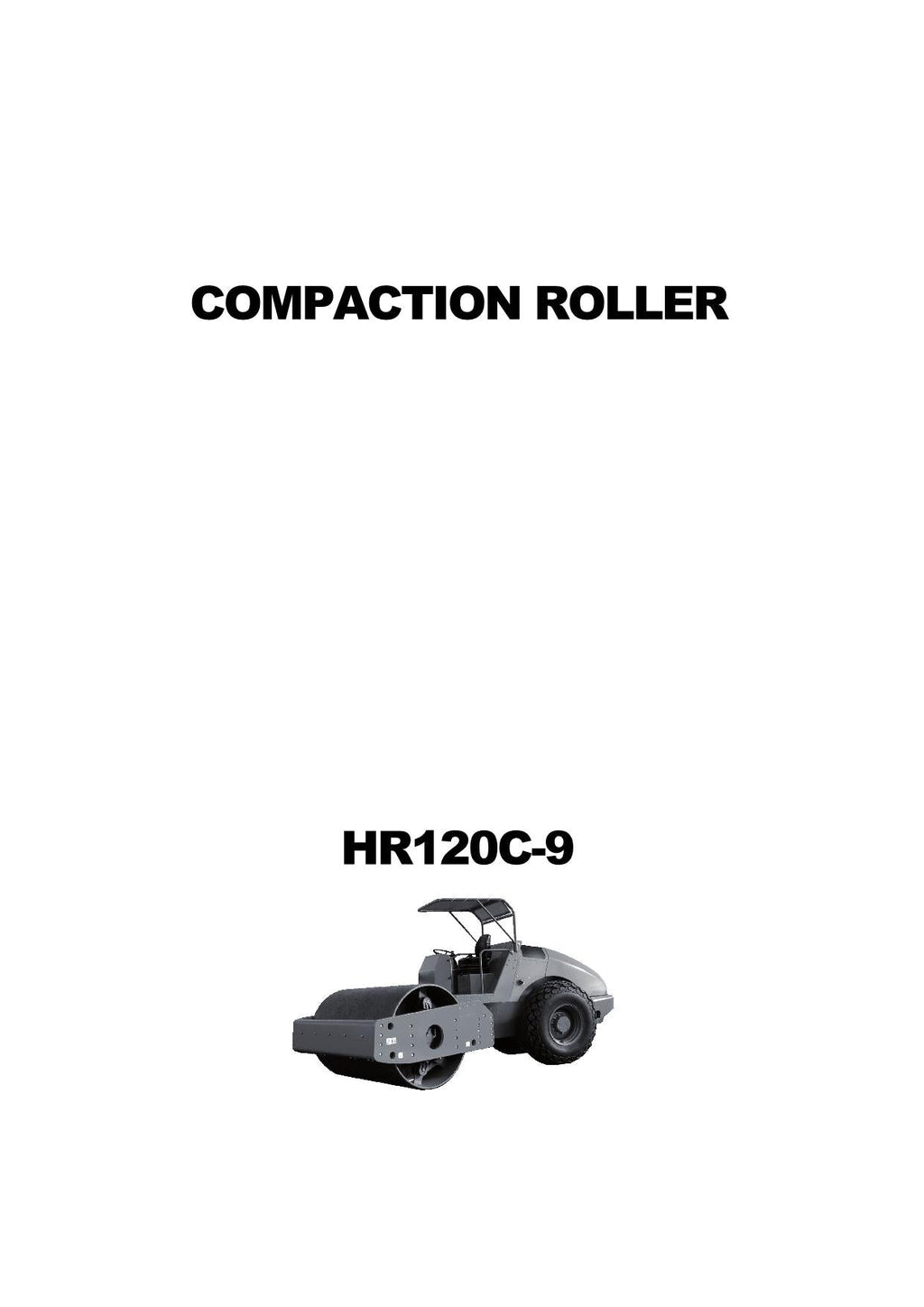 Manual de mantenimiento del operador de la máquina compactadora de asfalto Hyundai HR120C-9 conopy