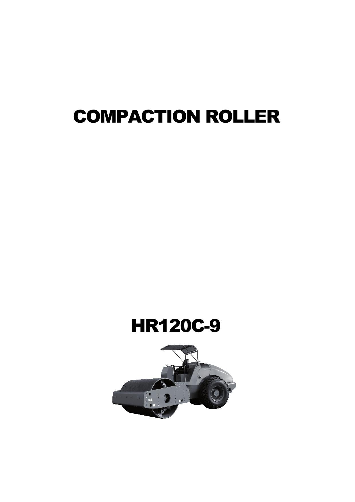 Hyundai HR120C-9 conopy ROAD ROLLER Operators Maintenance Manual