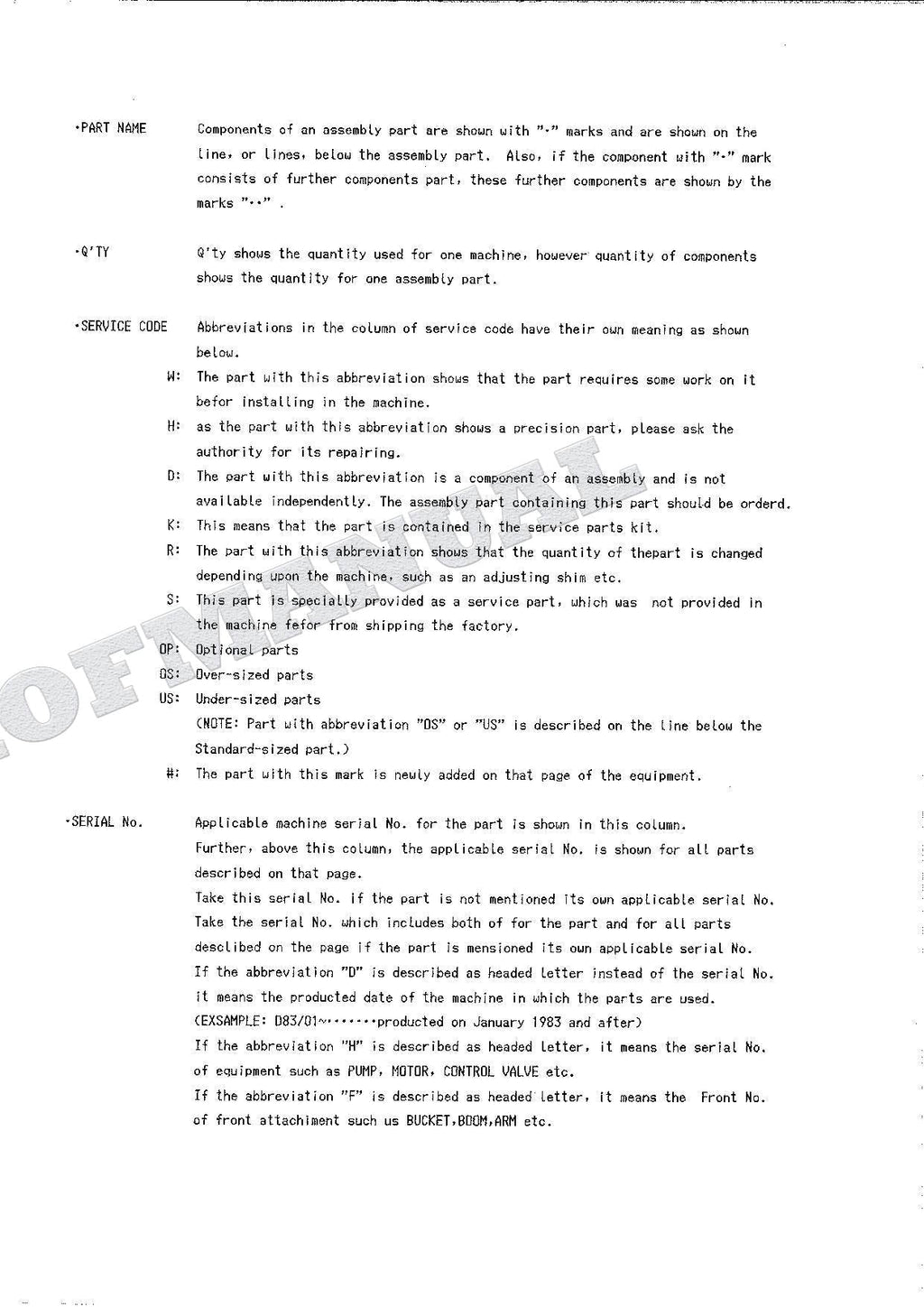HITACHI UH063 Excavator Parts Catalog Manual EP730-4-2