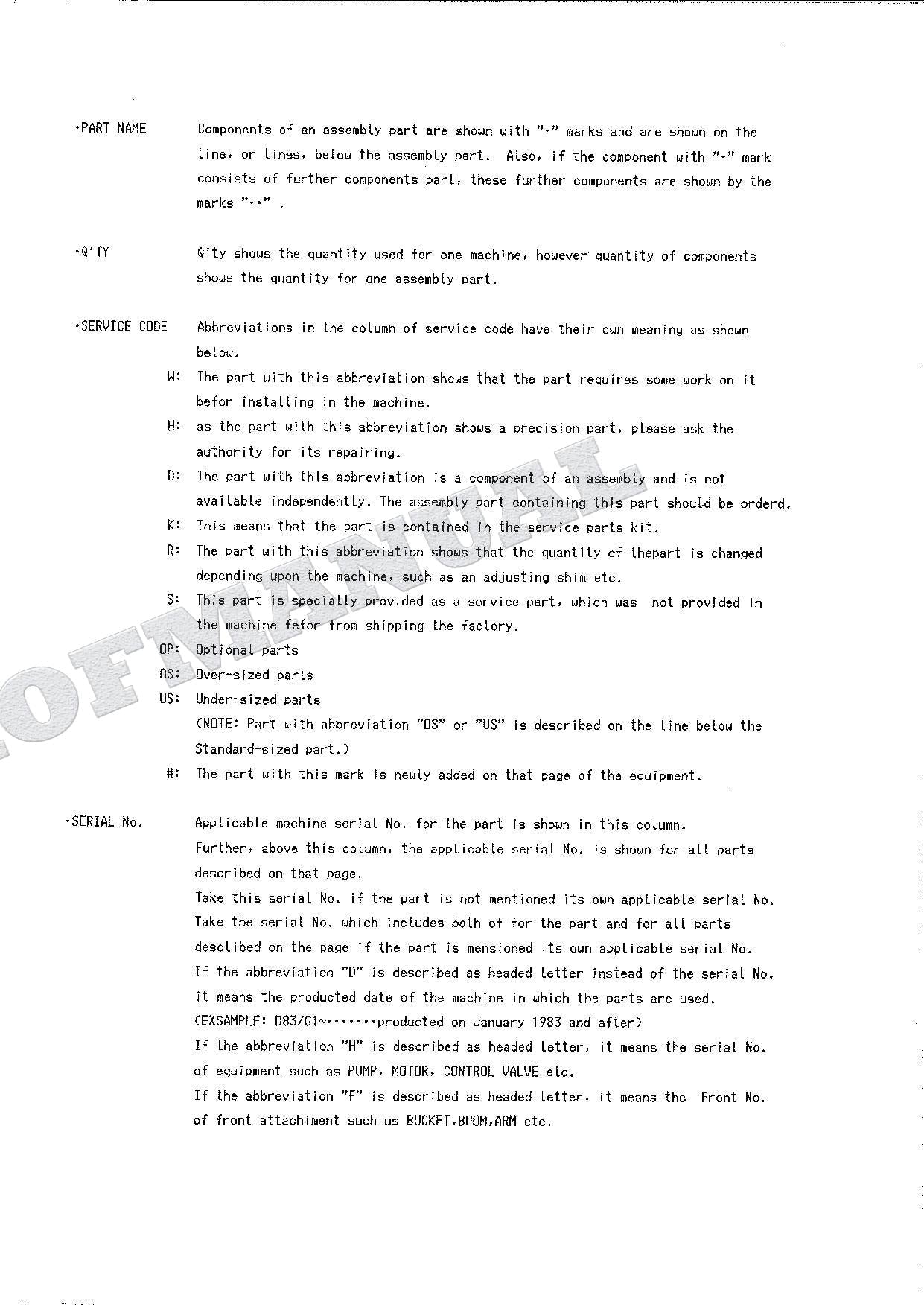 HITACHI UH063 Excavator Parts Catalog Manual EP730-4-2