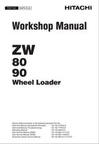 Hitachi ZW80 ZW90 Wheel Loader Workshop Manual