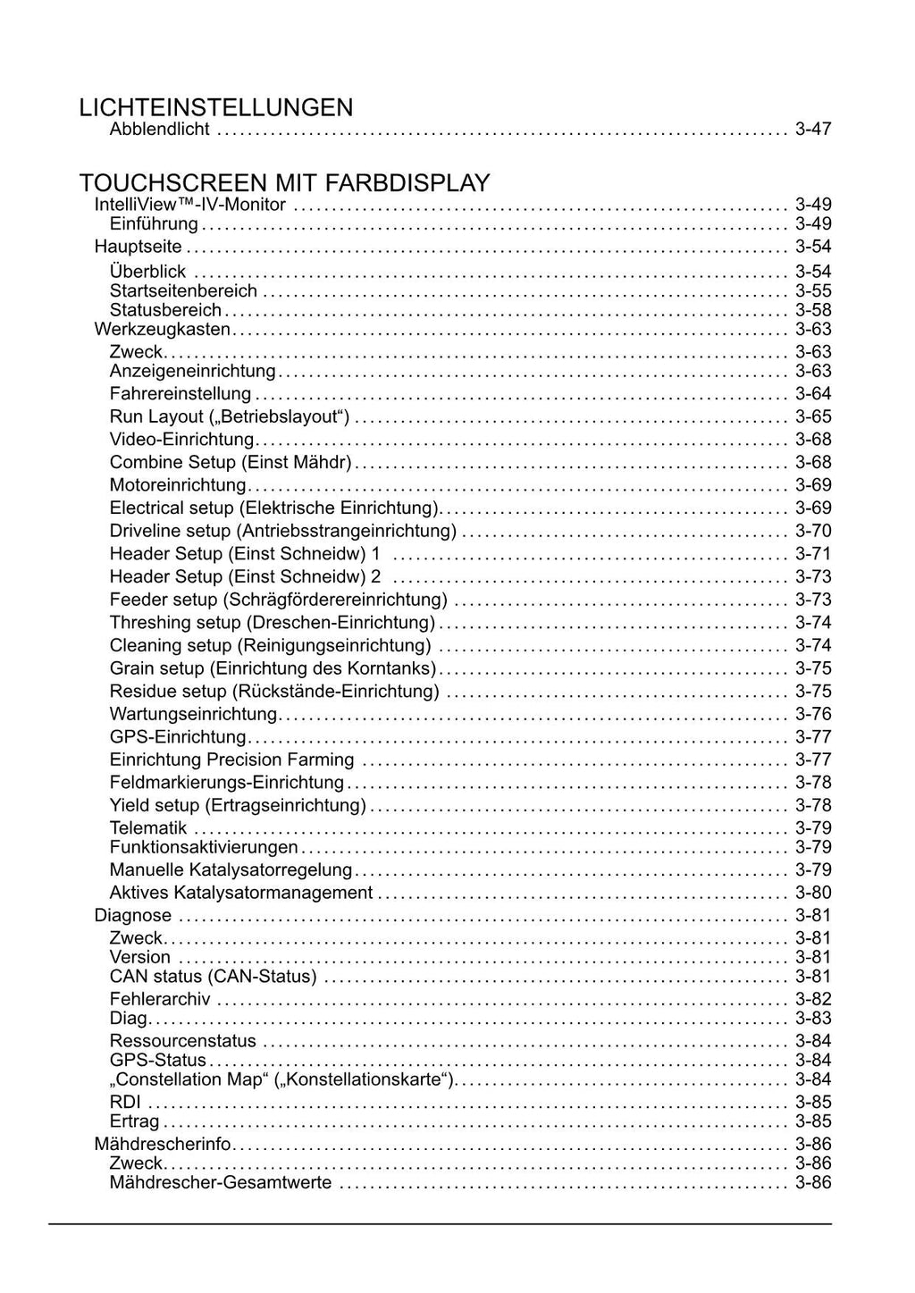 New Holland CX5 90 Hillside Mähdrescher Betriebsanleitung 92209030