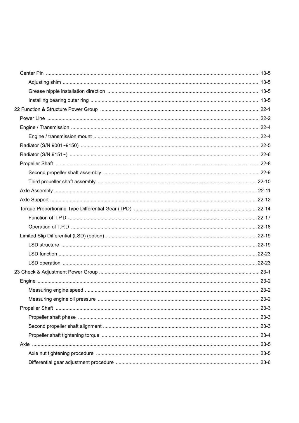 Hitachi ZW370 Wheel Loader Technical Manual Operational Principle