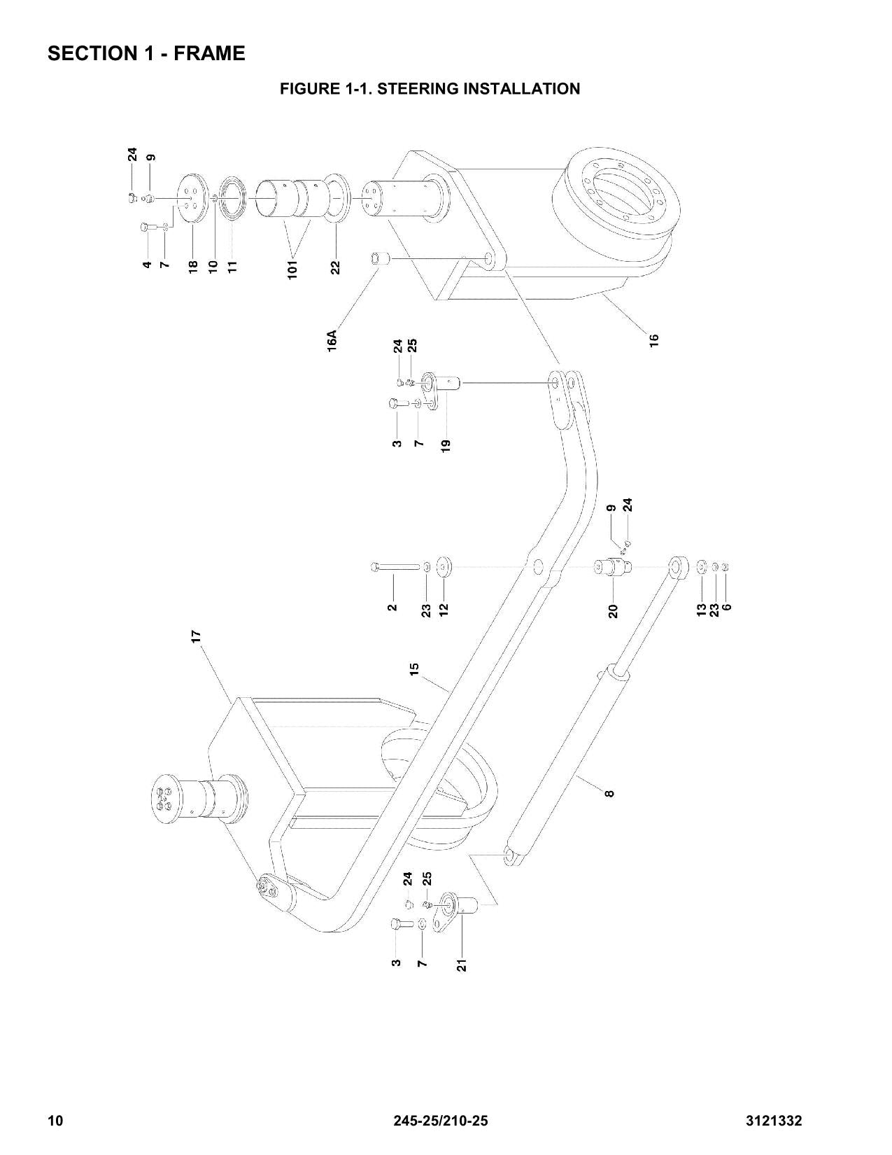 LIFTLUX 210-25 245-25 Scissor Lift Parts Catalog Manual