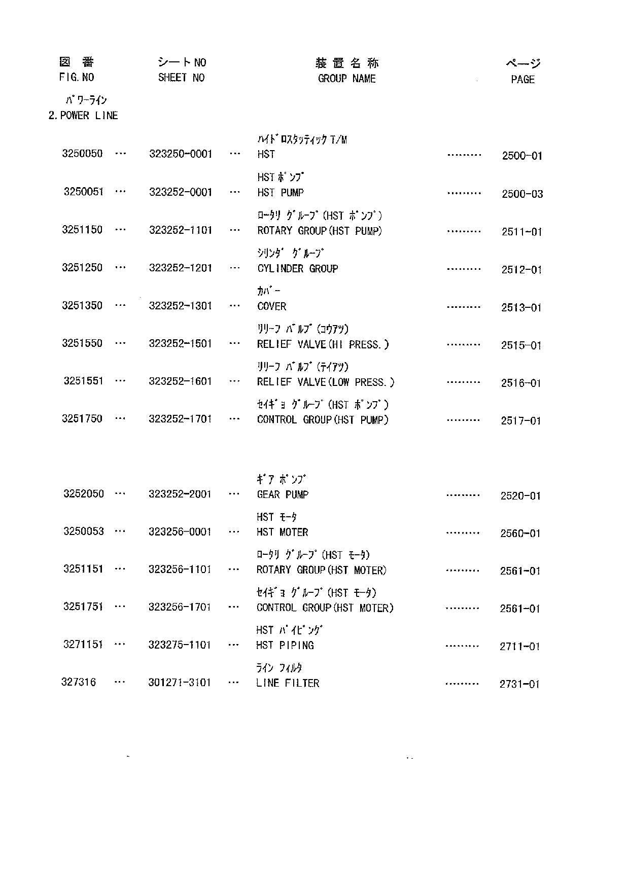 Hitachi SL302 Wheel Loader Parts Catalog Manual SN all