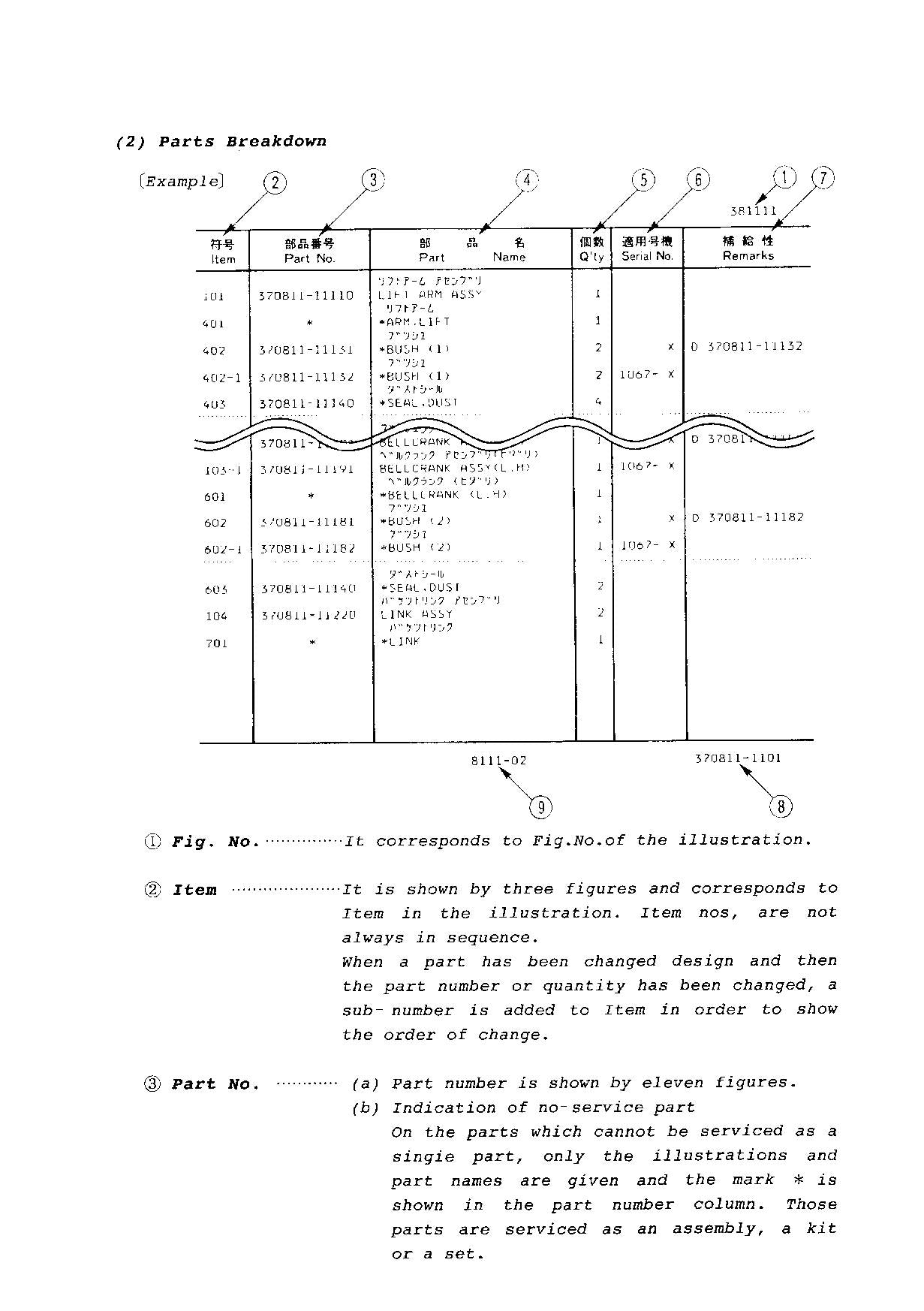 Hitachi LX15-3 Wheel Loader Parts Catalog Manual SN all