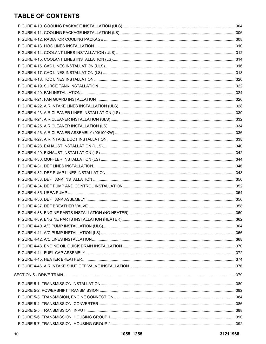 JLG 1055 1255 Telehandler  Parts Catalog Manual