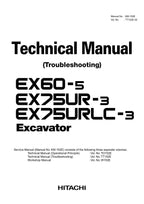 Manual técnico de diagnóstico y esquema de la excavadora HITACHI EX75URLC-3