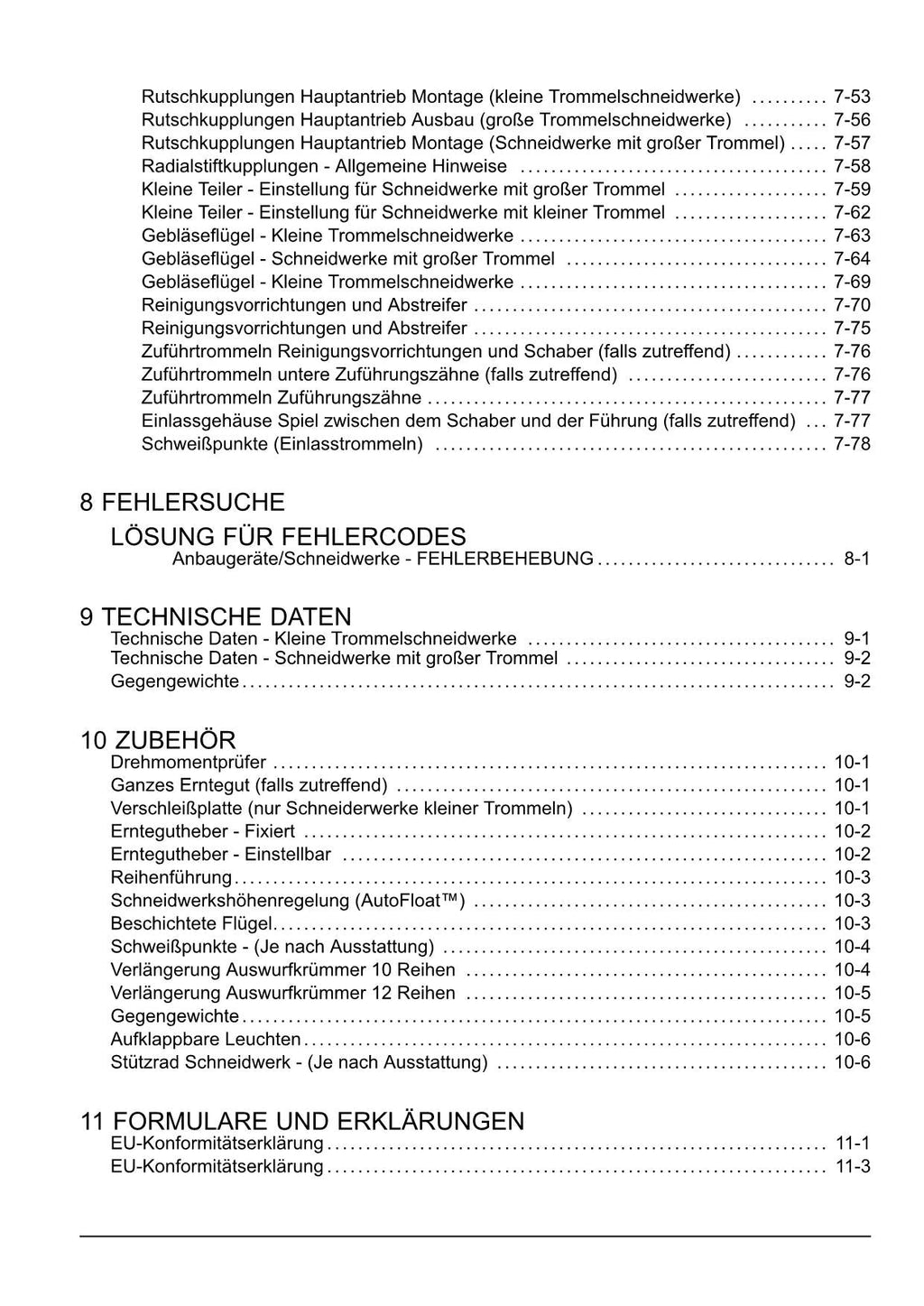 New Holland 450BFI 450SFI 600BFI 600SFI Schneidwerk Betriebsanleitung Ab 127522