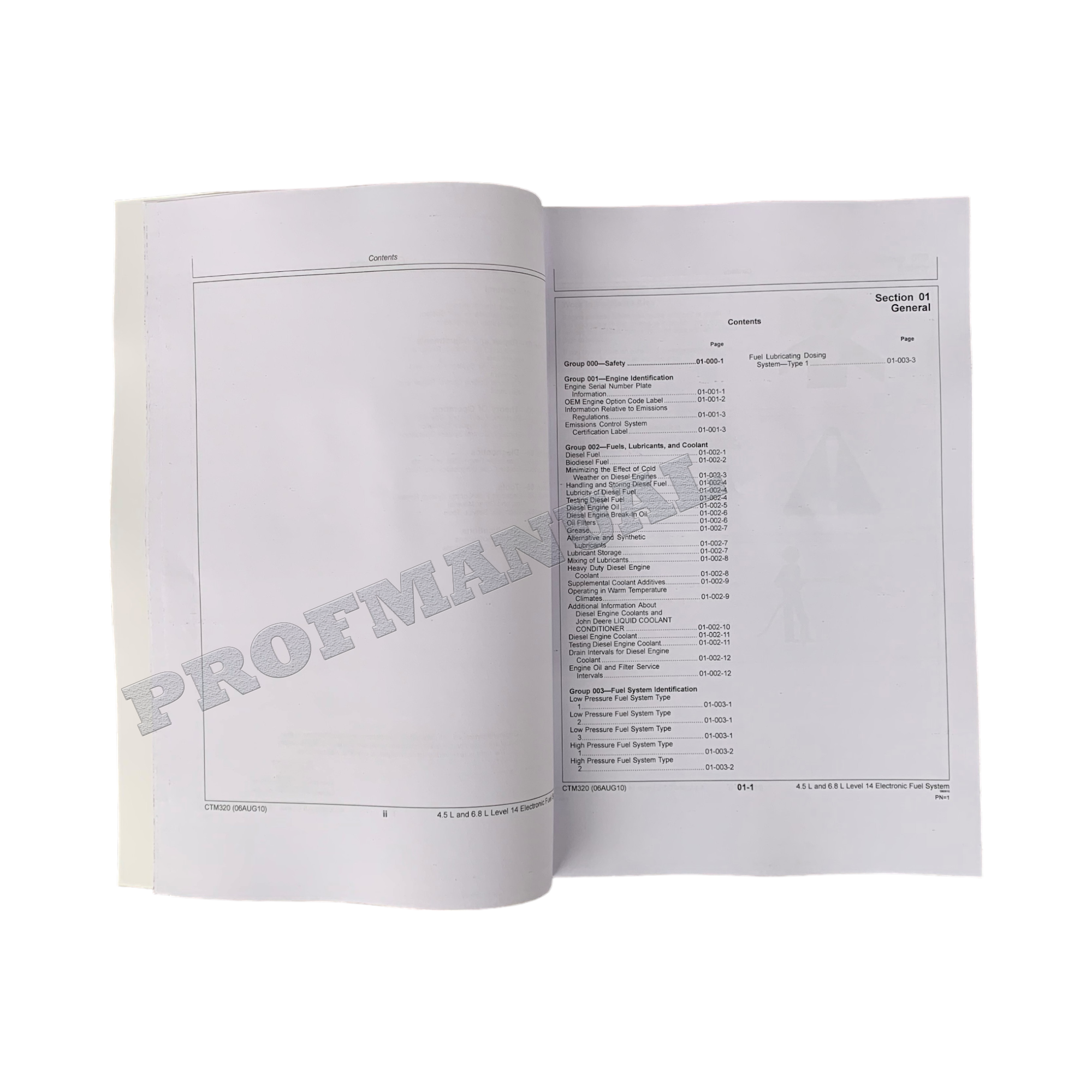Manual de servicio del sistema de combustible del motor diésel John Deere 4045-6068