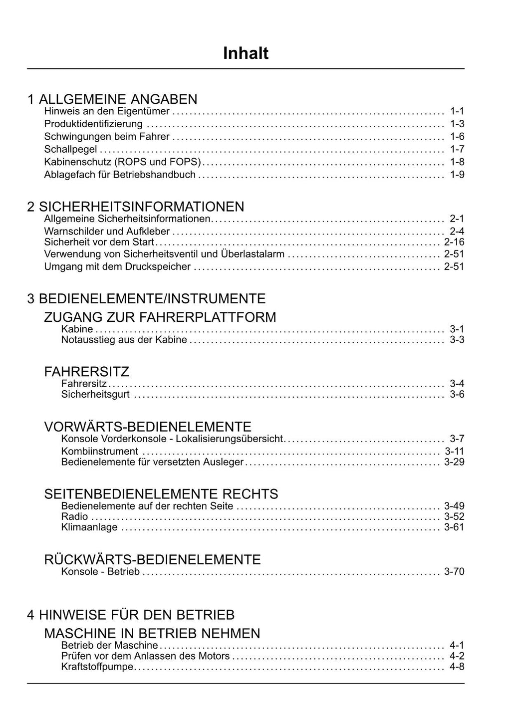New Holland E75C SR Bagger Betriebsanleitung