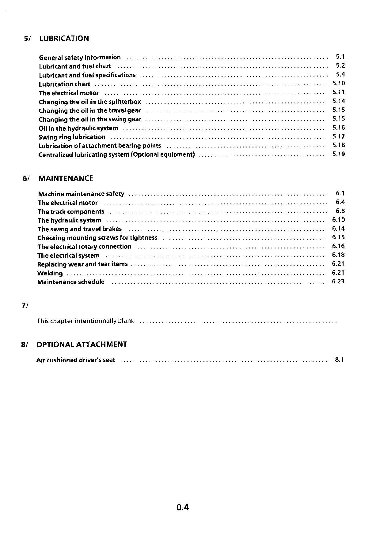 Liebherr ER974 B Litronic Excavator Operators manual ser 622/201