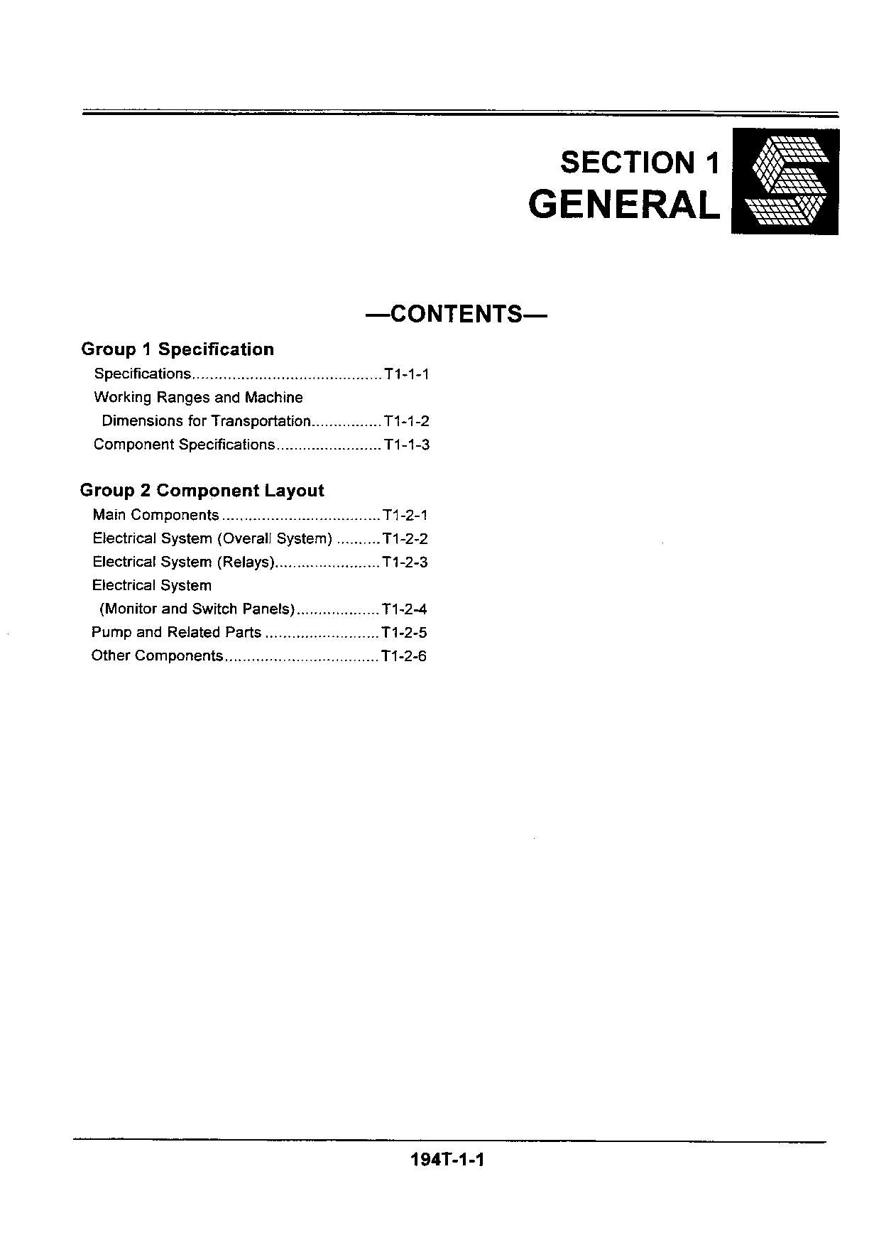 HITACHI EX135USR Excavator Operational Principle Technical Manual