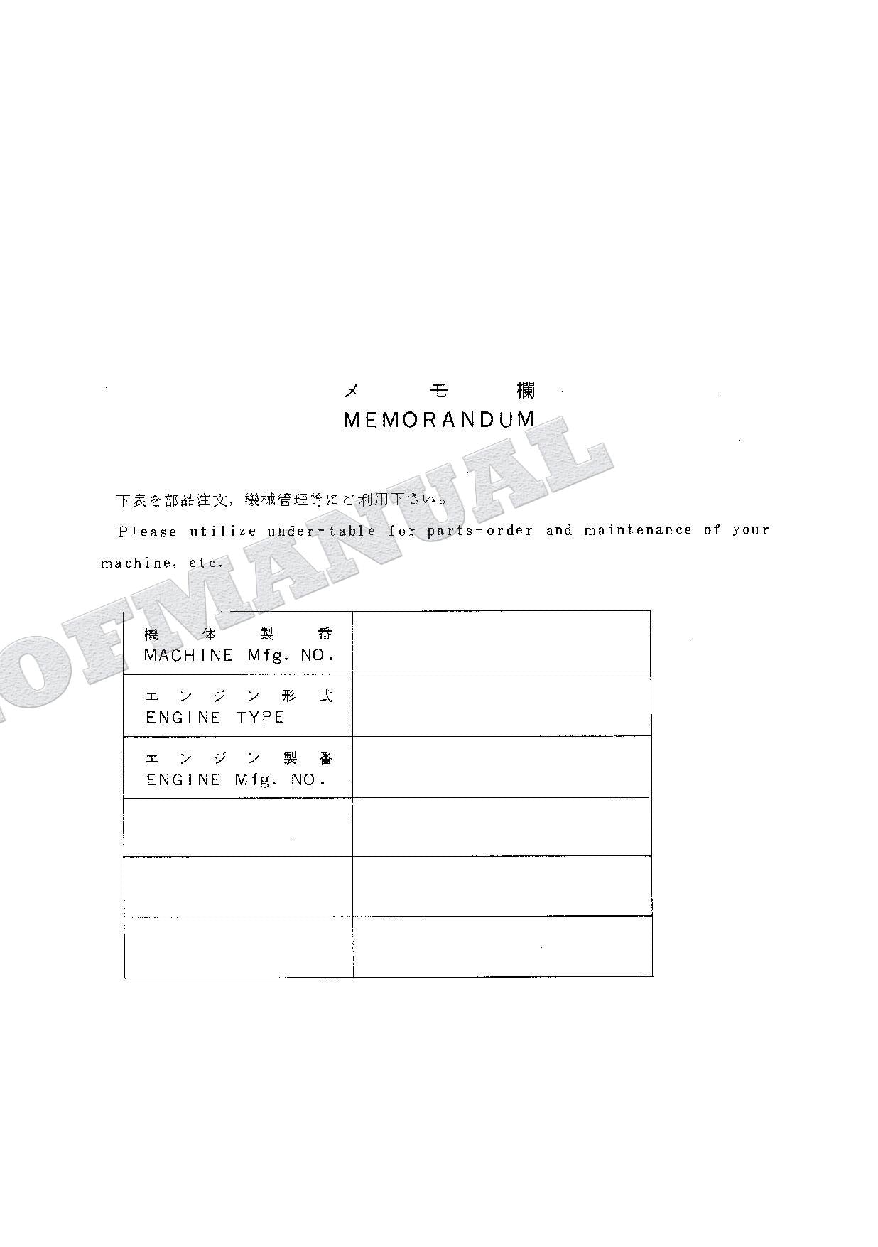 HITACHI EX60-5 EX60LC-5 EX80-5 Excavator Parts Catalog Manual