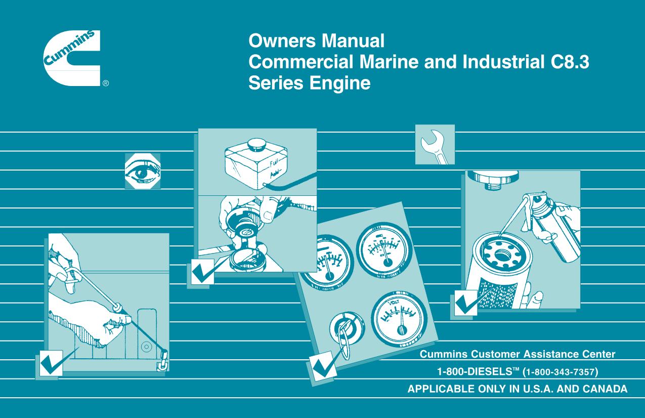 Hyundai CUMMINS C8.3 ENGINE Owners Paper Manual