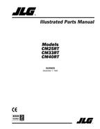 JLG CM25RT CM33RT CM40RT Scissor Lift Parts Catalog Manual