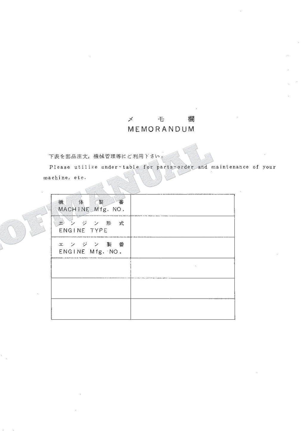 HITACHI EX120K-2 Excavator Parts Catalog Manual SN 28001-
