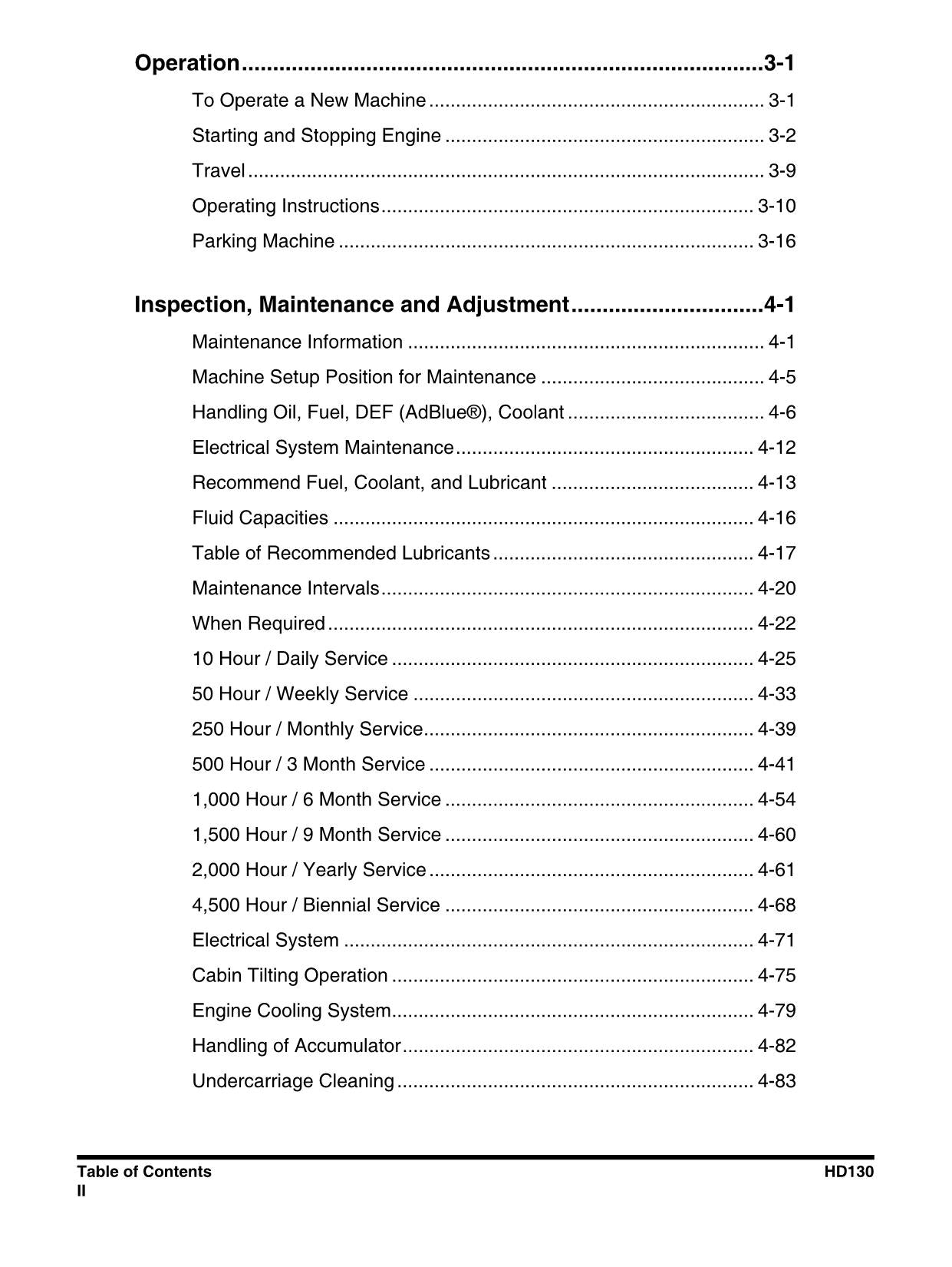 Hyundai HD130 DOZER Operators Maintenance Manual