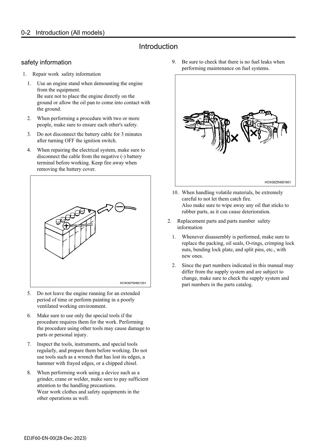 Hitachi 4HK1 Tier 4 Engine  FULL Service manual