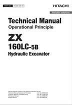 HITACHI ZAXIS ZX160LC-5B Excavator Operational Principle Technical Manual