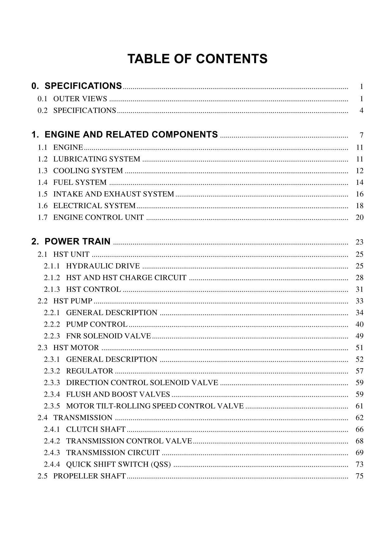 Hitachi LX70-7 LX80-7 Wheel Loader Technical Manual +Schematics T077E-00