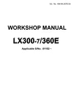 Hitachi LX300-7 LX360E Wheel Loader Workshop Manual