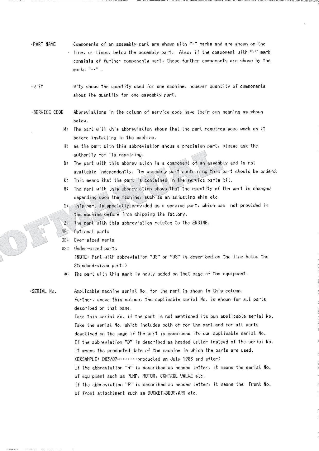 HITACHI UH04M-7 Excavator Parts Catalog Manual P12B-3-3